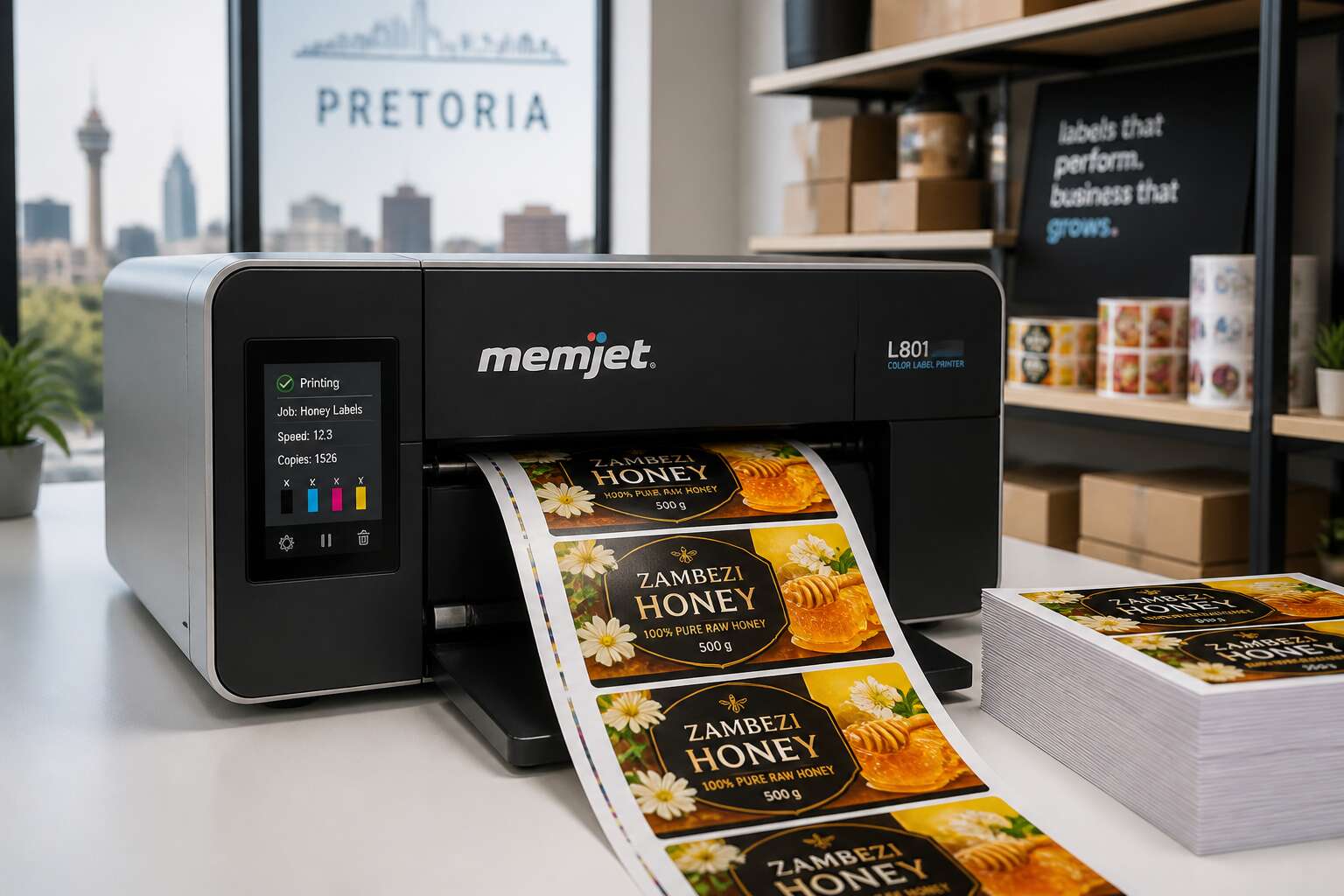 memjet color label printer pretoria