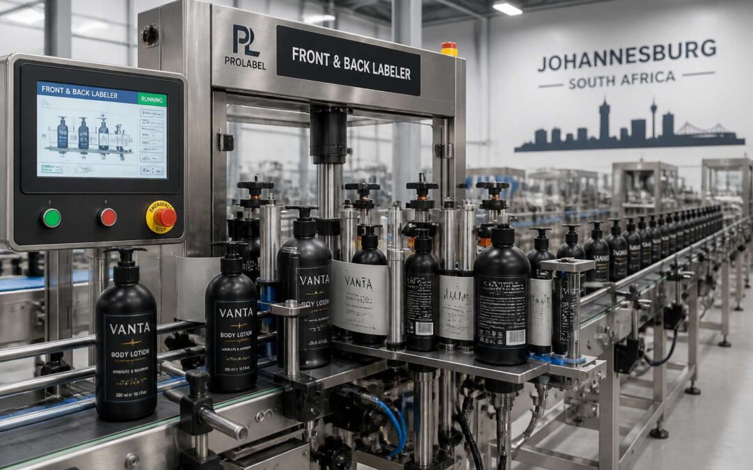Boost your packaging accuracy with a front and back labeling machine Johannesburg.