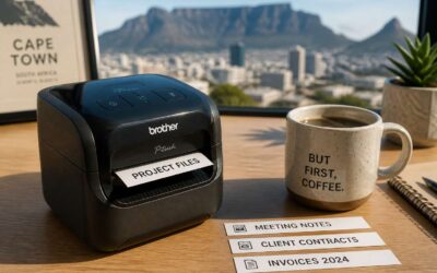 Portable label maker Cape Town for home and office.